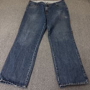 Road Jeans Mens Size 38x32 Wide Leg High Rise Denim Blue Grunge Y2K 90s Hip Hop